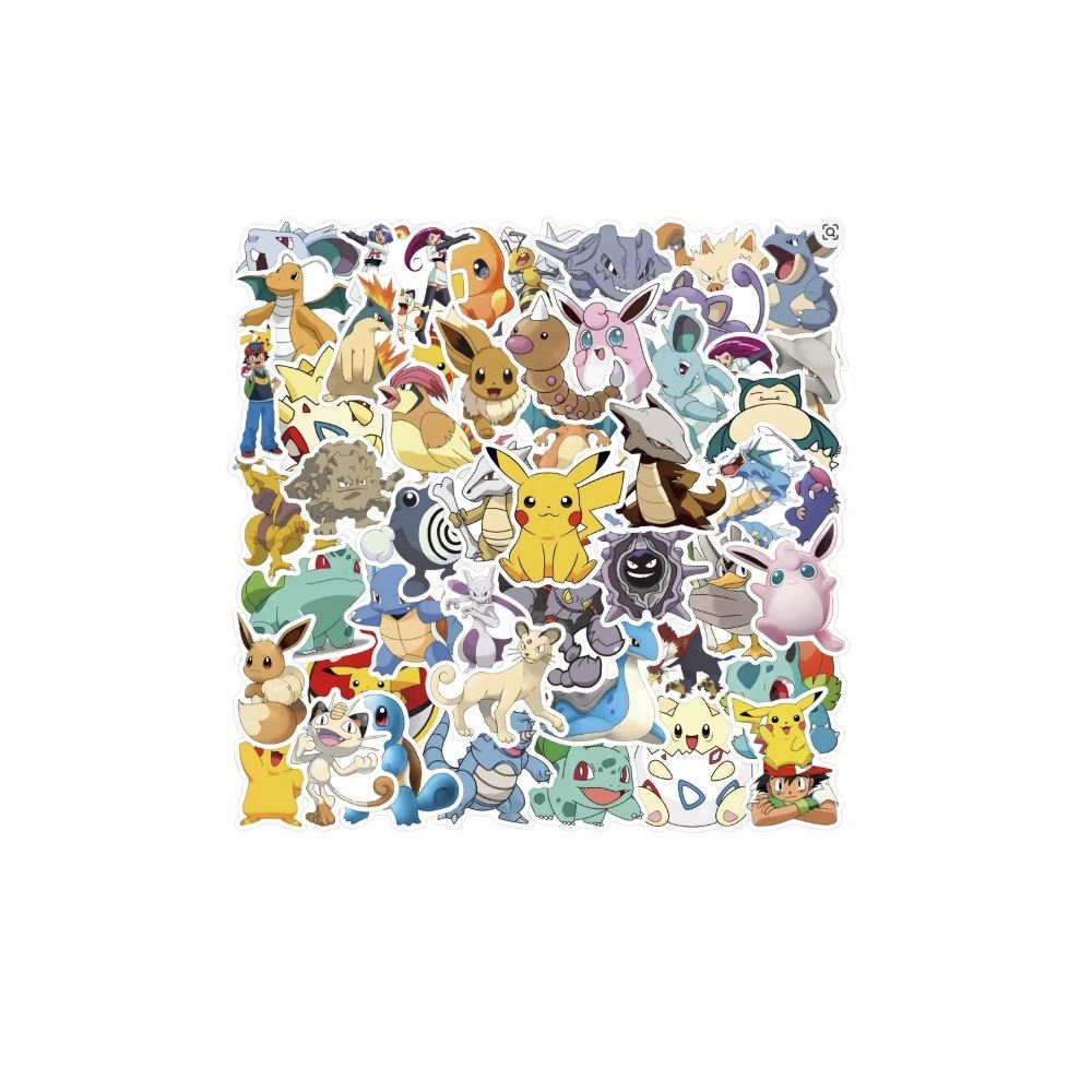 Pegatinas Pokemon X-179 53 unidades 6cm x 6cm